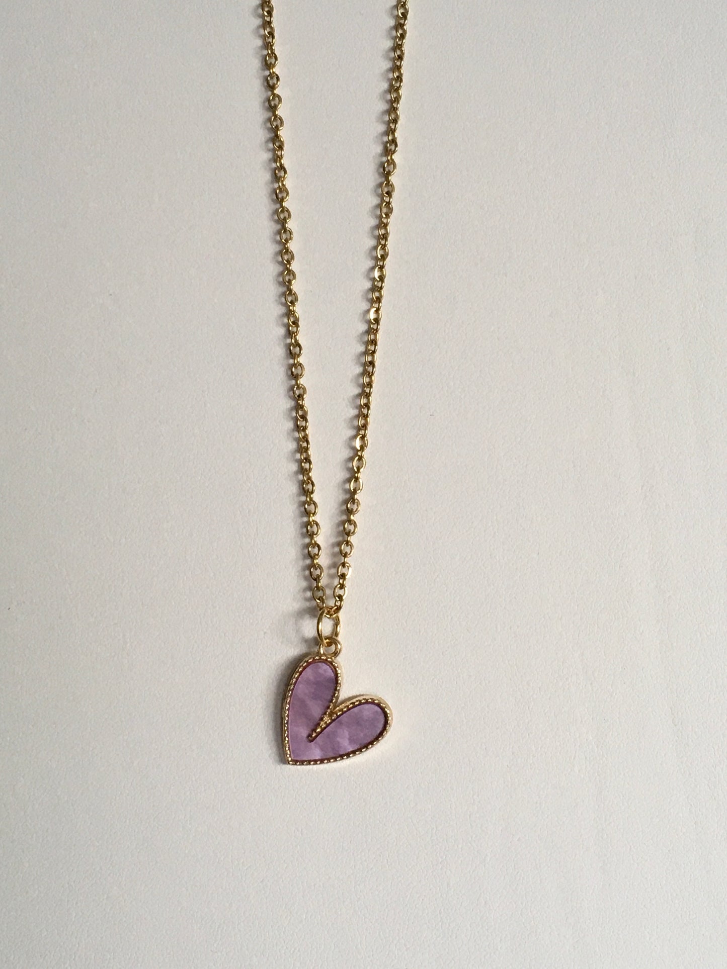 heart necklace 18”