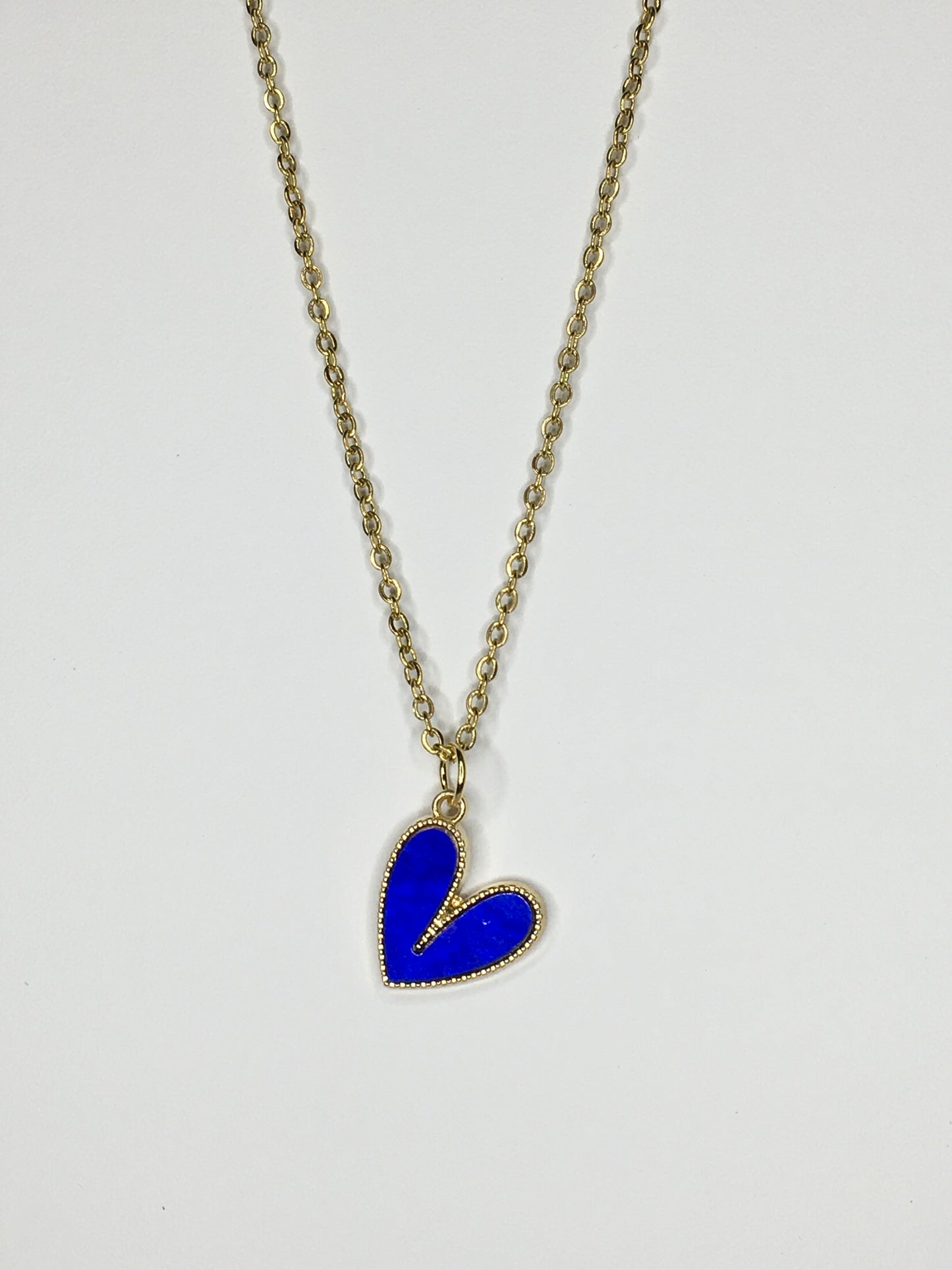 heart necklace 18”