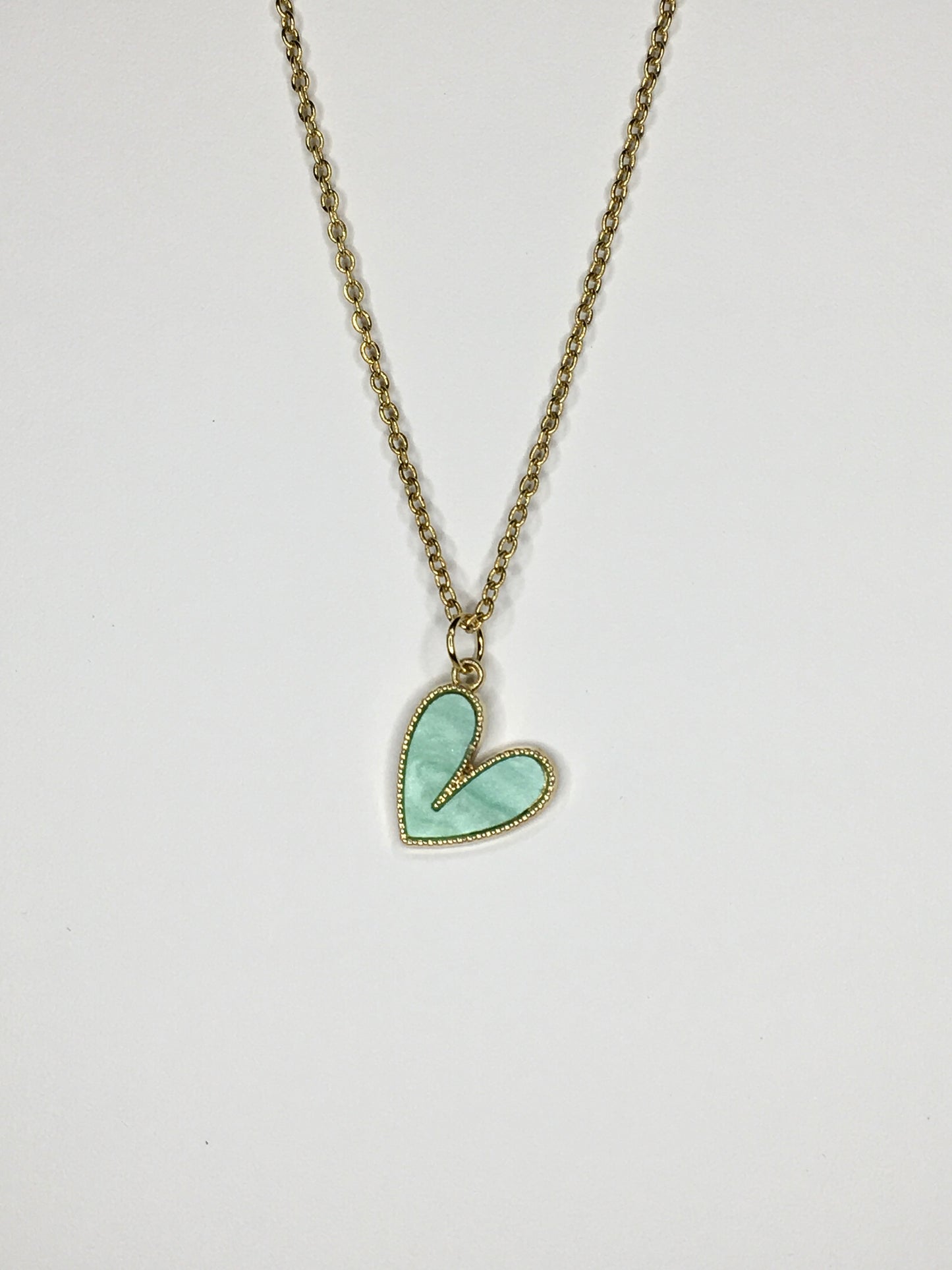 heart necklace 18”