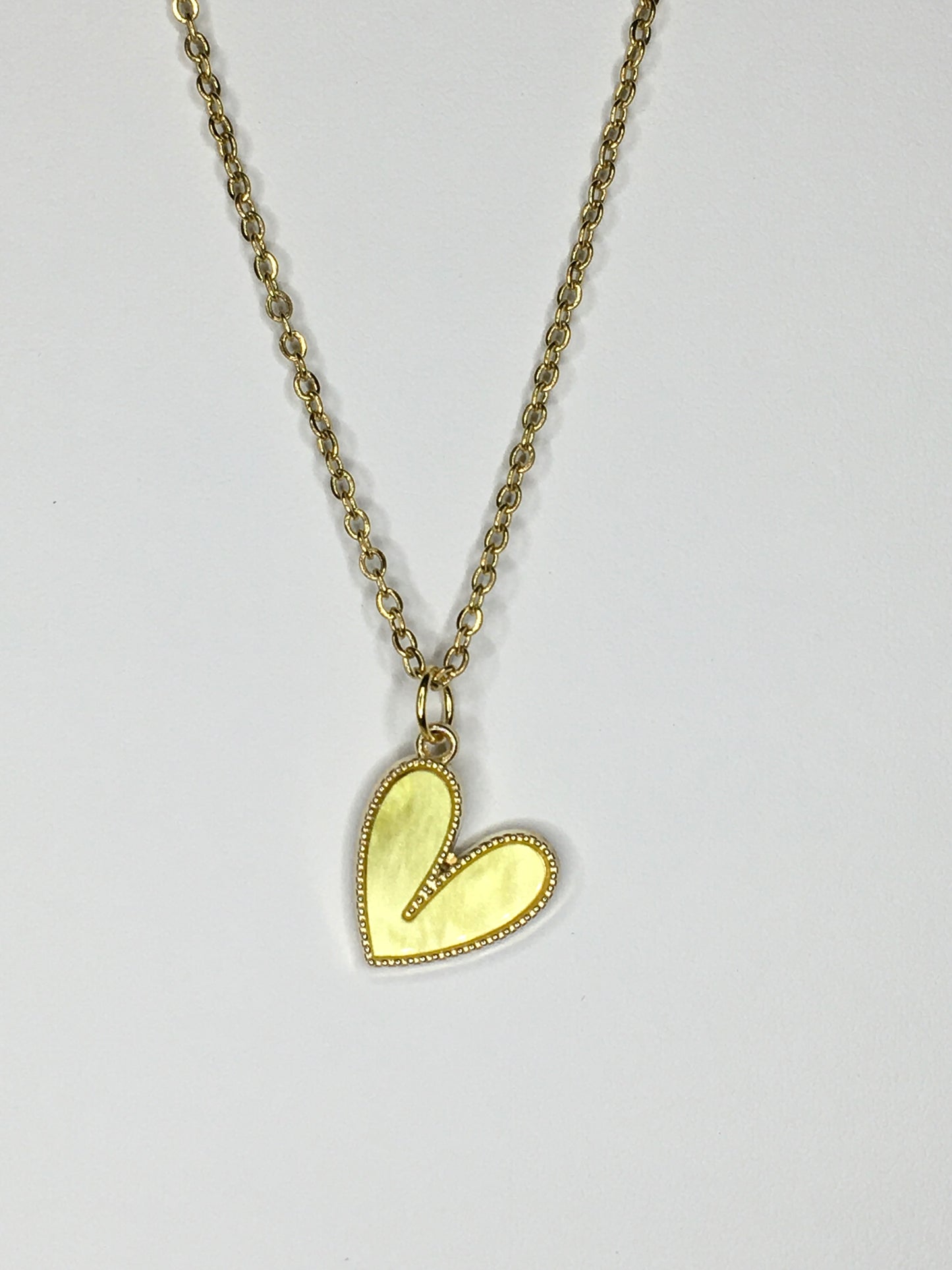 heart necklace 18”