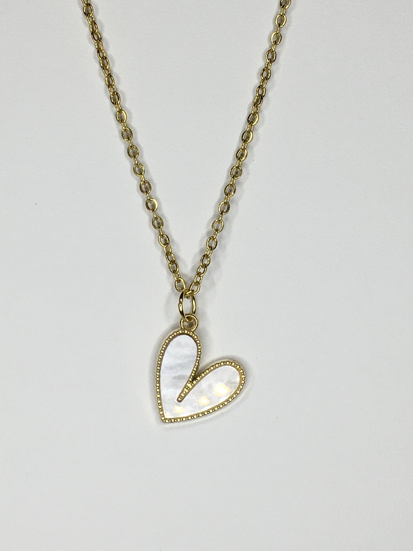 heart necklace 18”