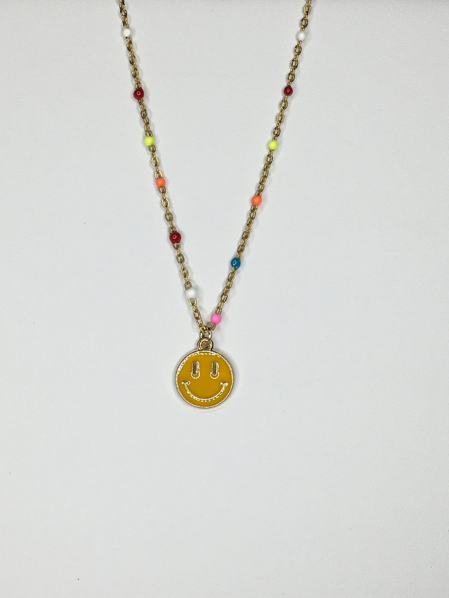 happy-face necklace 16''