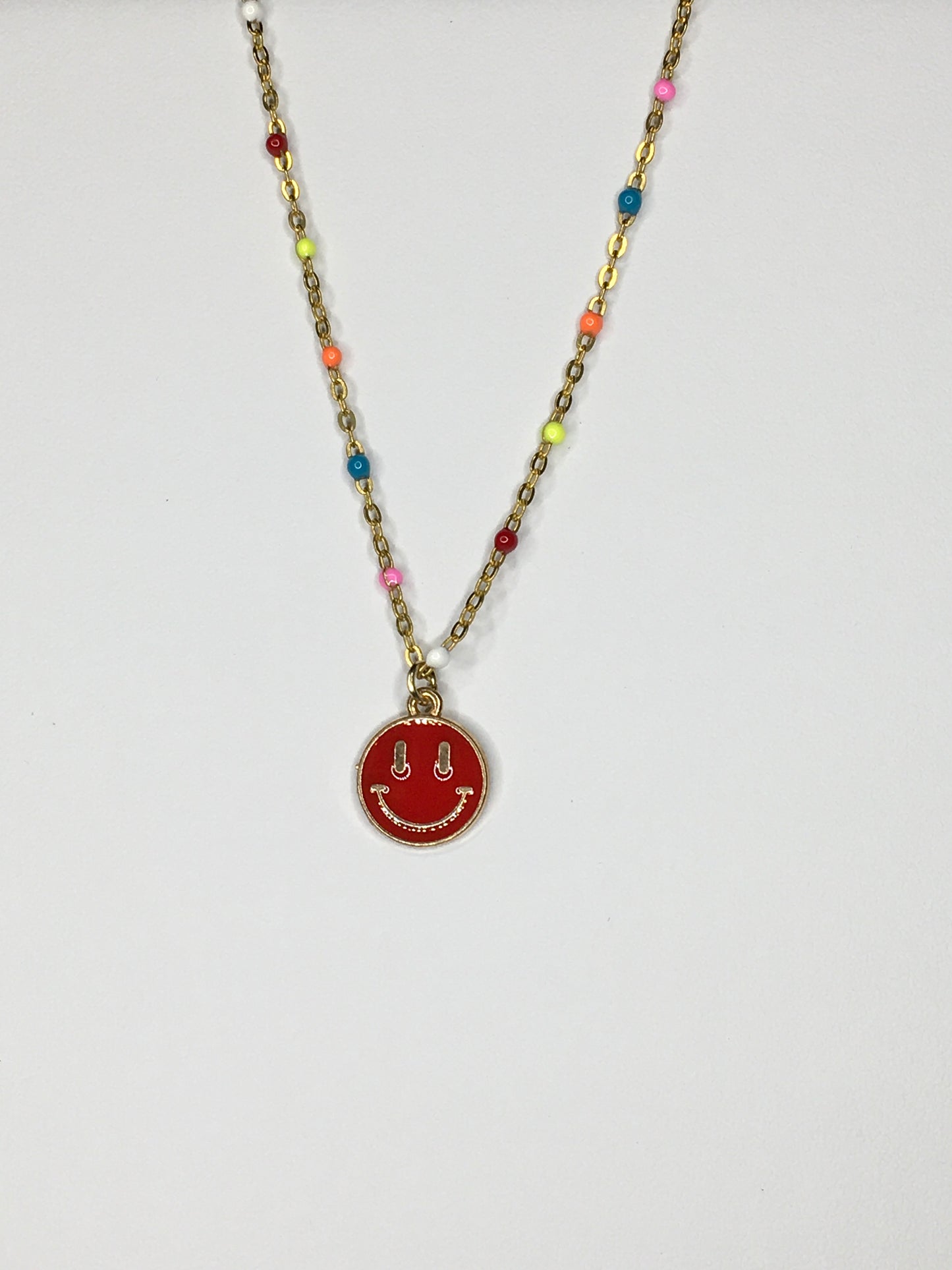 happy-face necklace 16''