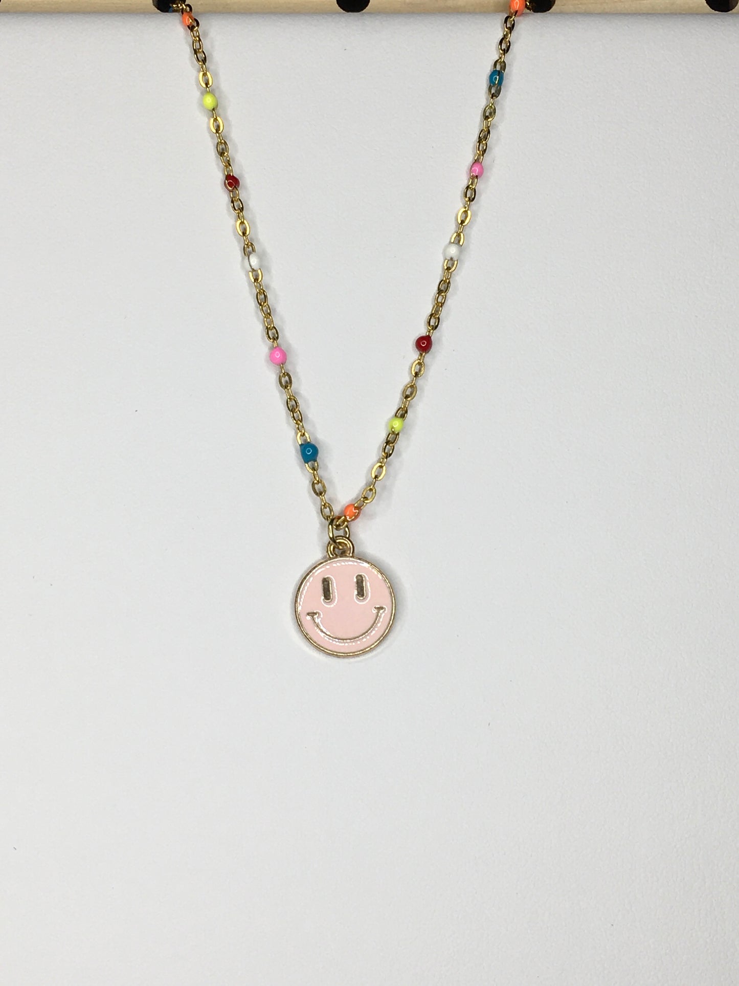 happy-face necklace 16''